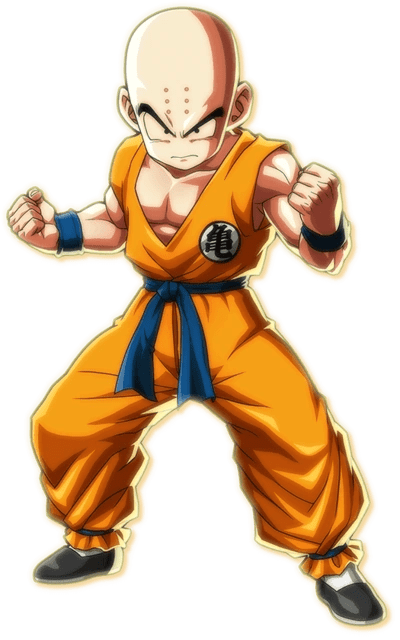 Krillin Dragon Ball Series - Gel French Manicure