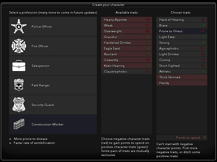 Traits Project Zomboid Wiki Fandom