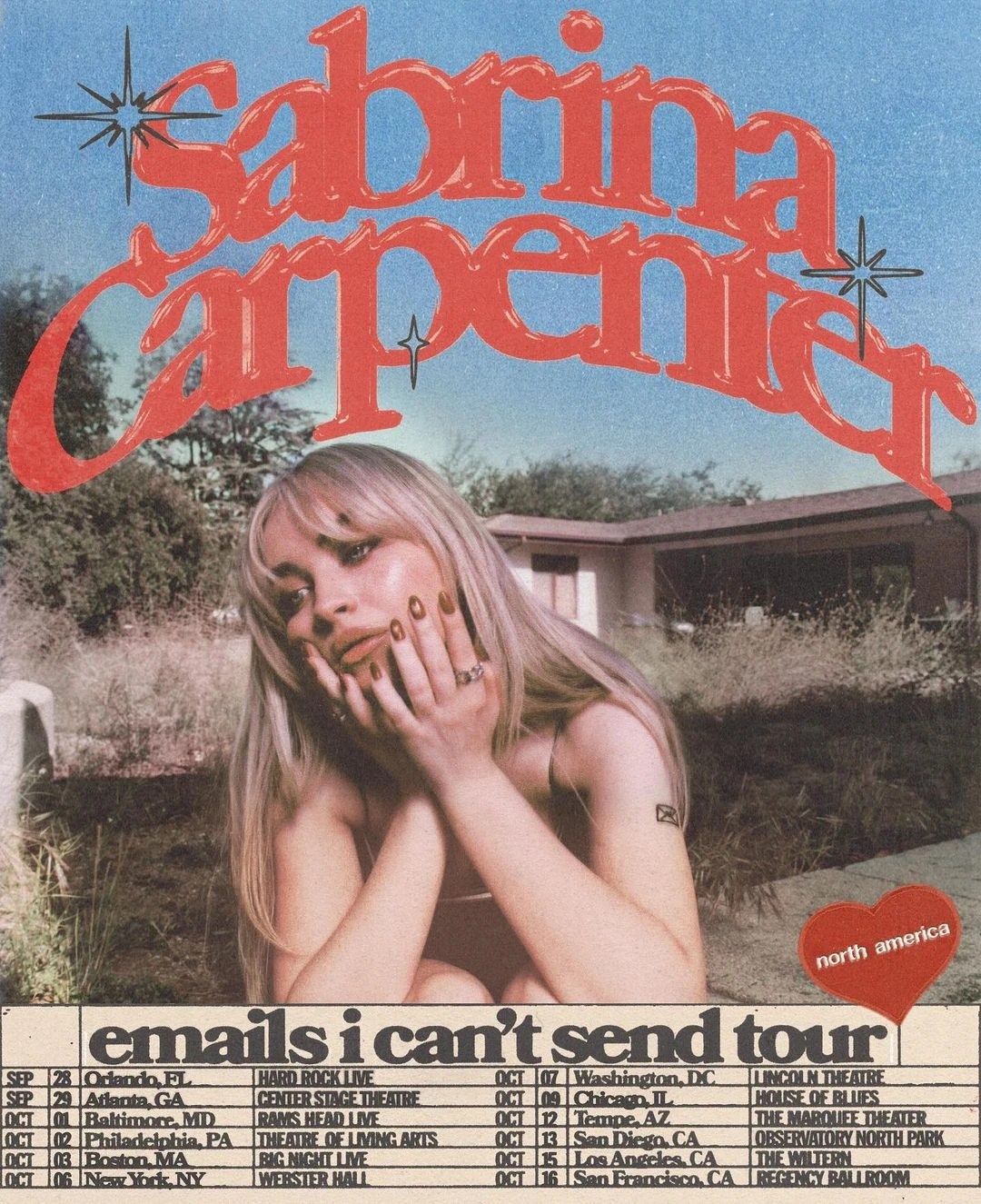 Emails I Can't Send Tour Sabrina Carpenter Wiki Fandom