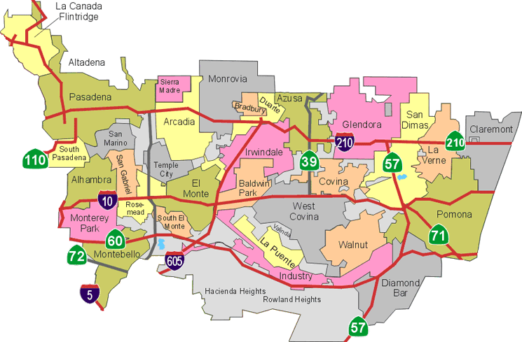 San Gabriel Valley Map San Gabriel Valley | Crazy Ex-Girlfriend Wiki | Fandom