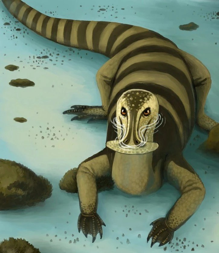 Duckbilled iguana (SciiFii World) Speculative Evolution