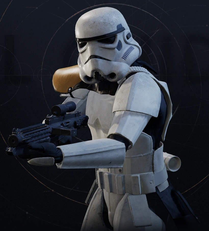 empire at war stormtrooper - Gel French Manicure