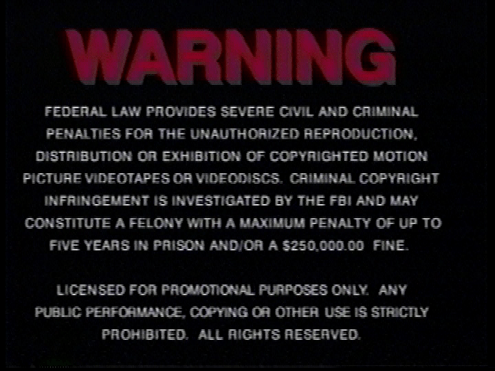 MGM Home Entertainment/Warning Screens Audiovisual Identity Database