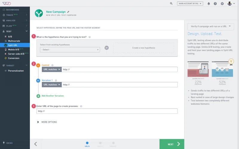 How to Create a Split URL Test Knowledge Base