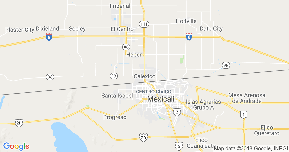 Calexico Ca Map