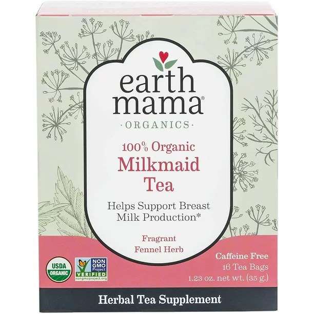 Organic Milkmaid Tea by Earth Mama Supports Healthy Breastmilk