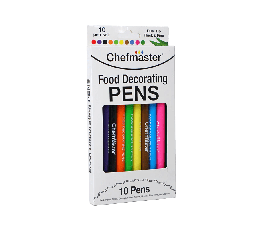 Chefmaster 10 Color Set Food Decorating Pens Cake Craft Co