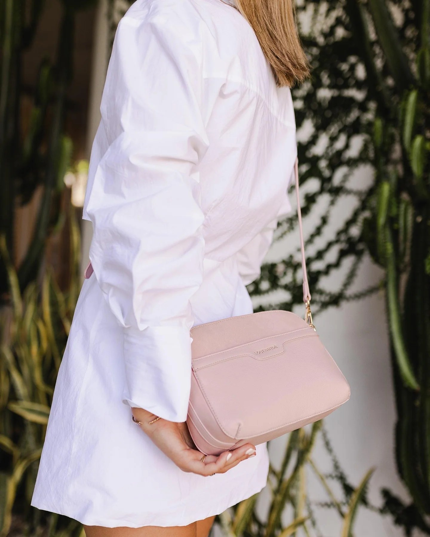 Diana Suede Crossbody Bag Pink Goodness & Gracious