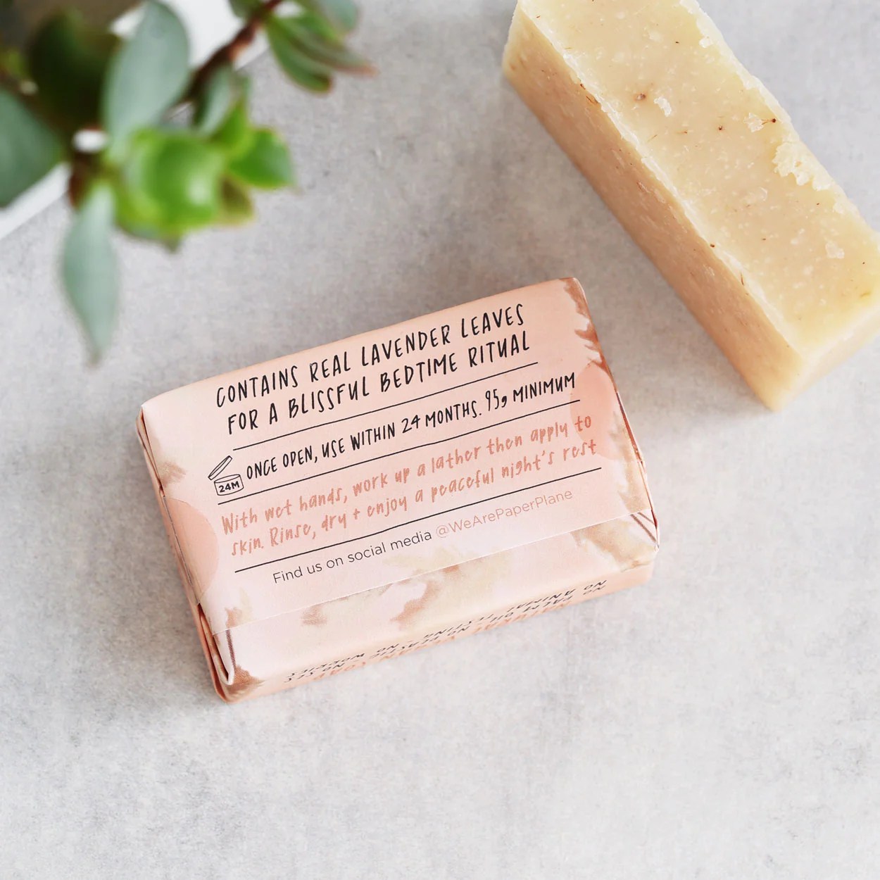 Paper Plane Sleep Bar Natural Soap Bar Naturally Ethical