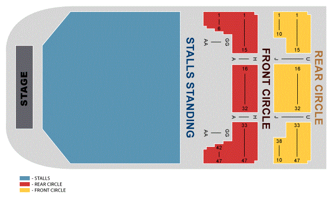 Manchester Apollo Seating Map