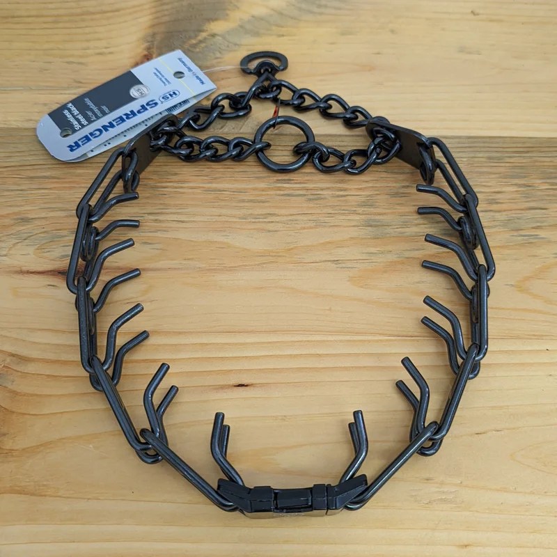 4.0mm Black Stainless Steel Collar with Buckle Katie's Buckles