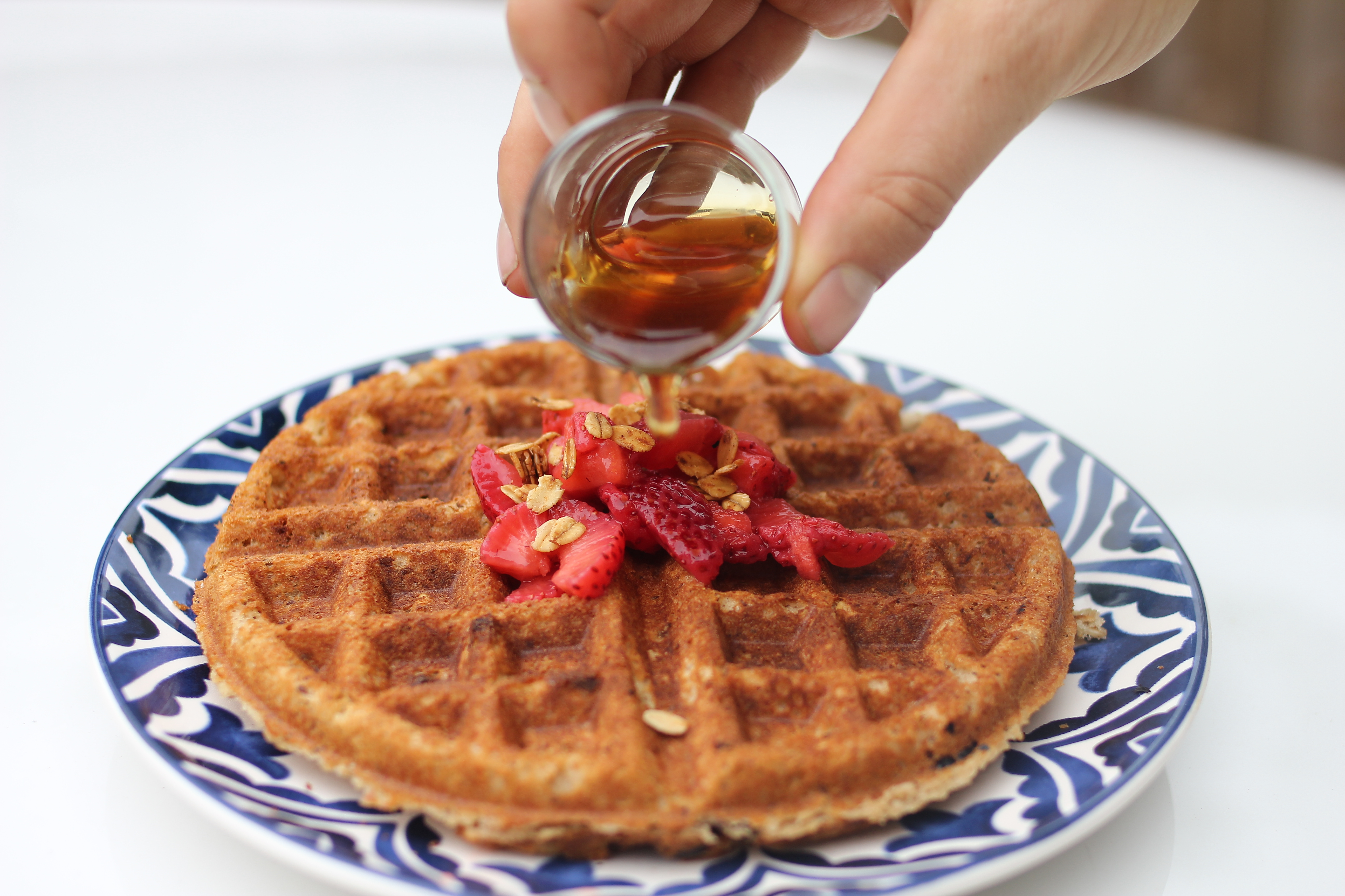 Crispy Brown Rice Waffles A Happy Healthy Heart