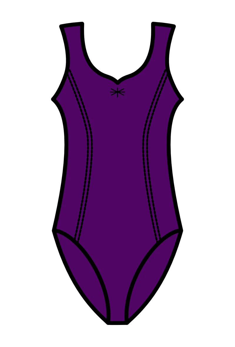 Junior Purple Sweetheart Leotard child sizes sbdanceworks