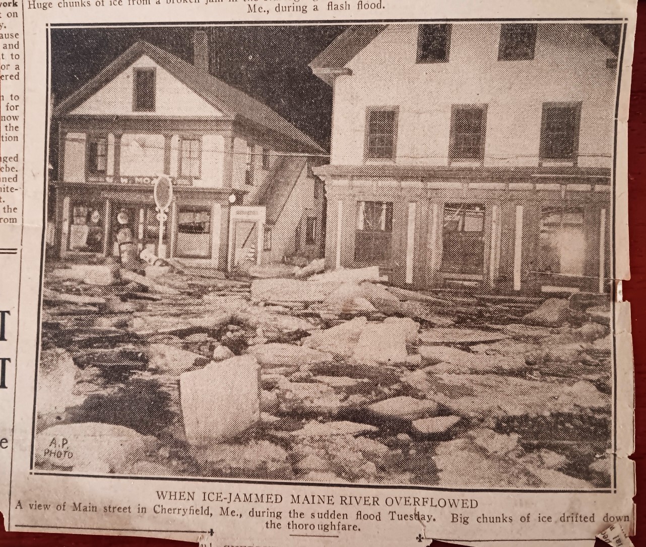 1942 Cherryfield Maine Flash Flood Photographs