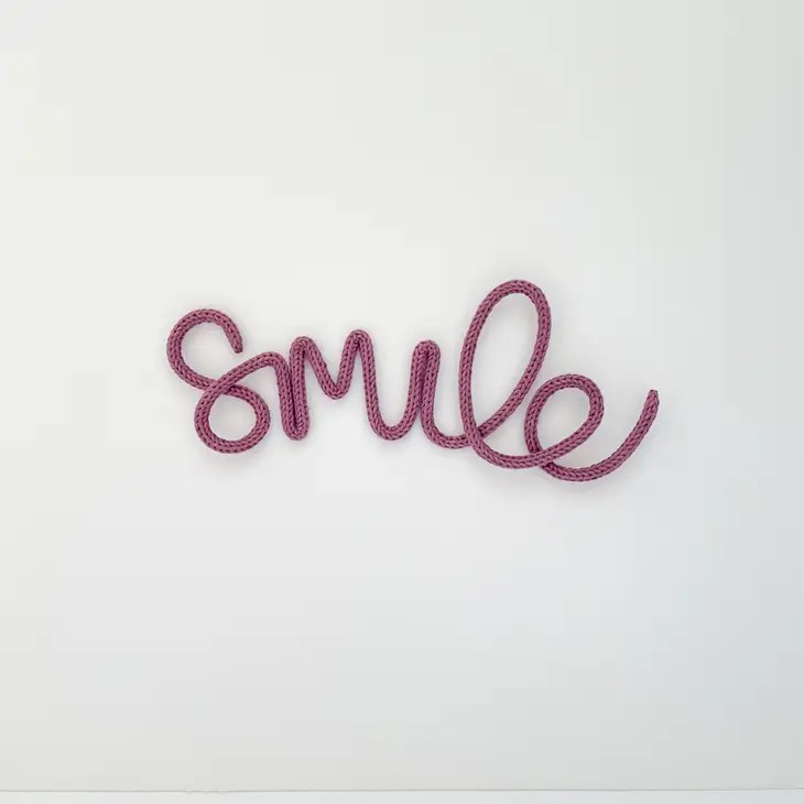 Smile Wire Word Wall Art Rayne And Hay