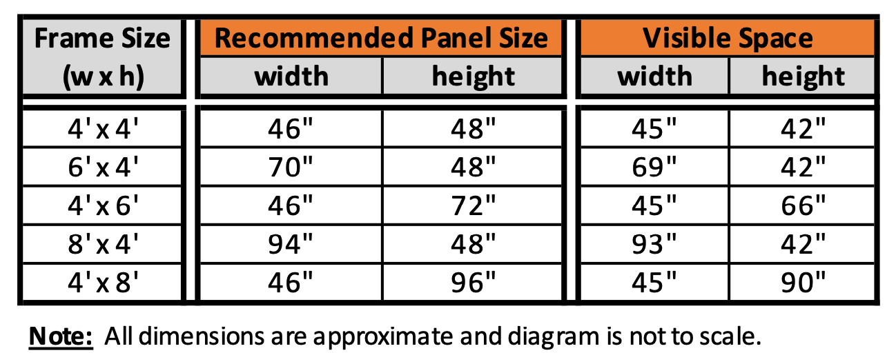 4x8 Metal Sign Frame with 12 foot posts