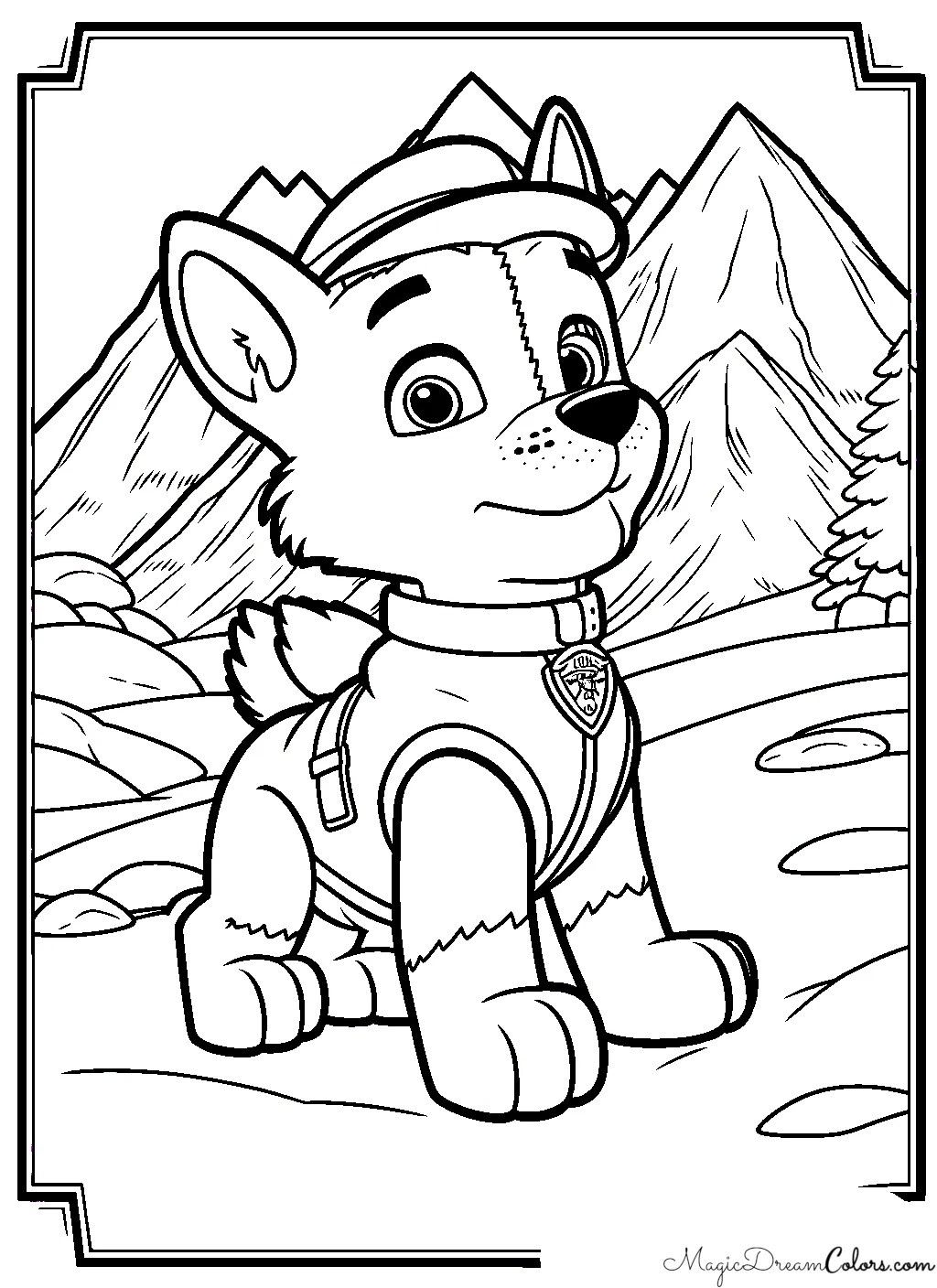 PawPatrol printable coloring pages MagicDreamColors