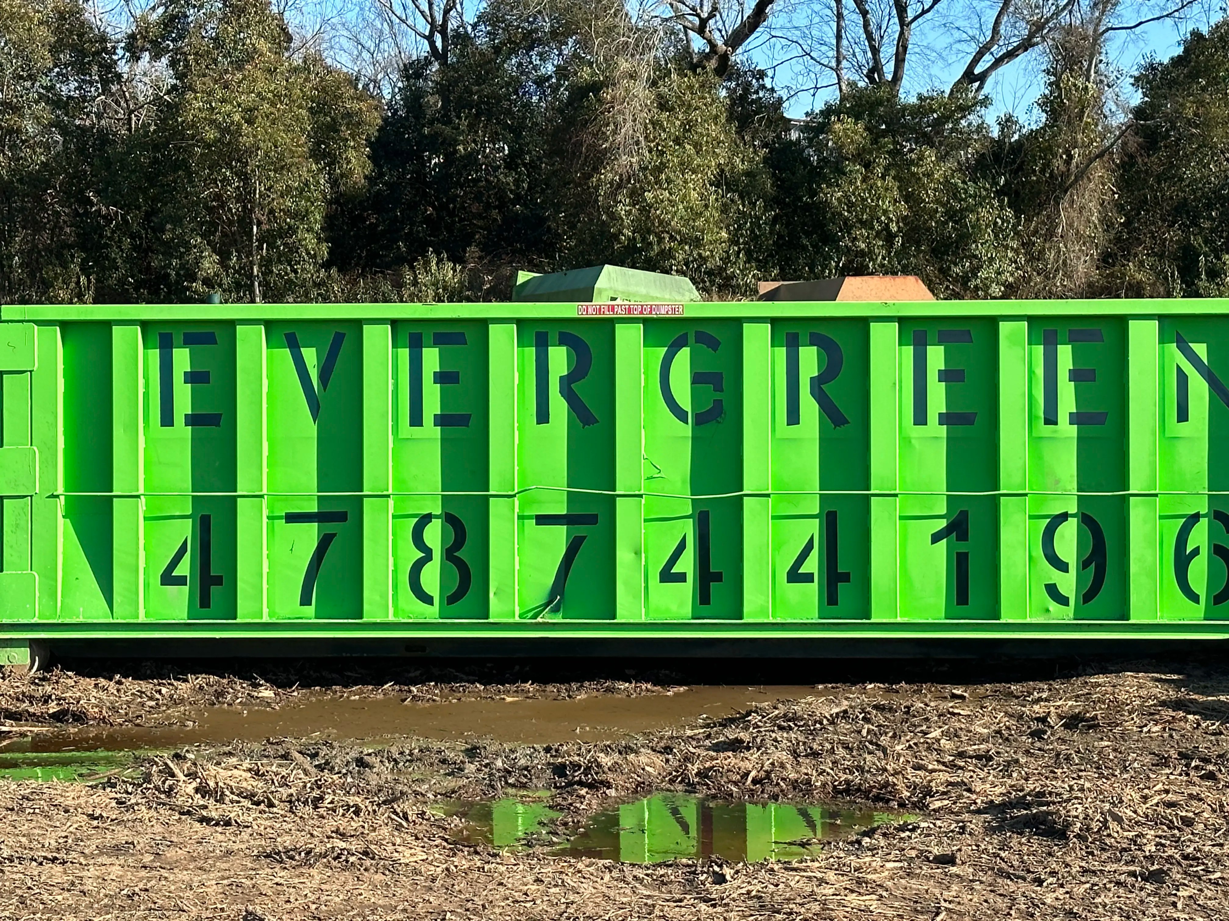 Evergreen Waste Services roll off dumpster rentals