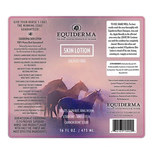 Equiderma Skin Lotion 16 oz Rustic Home & Tack