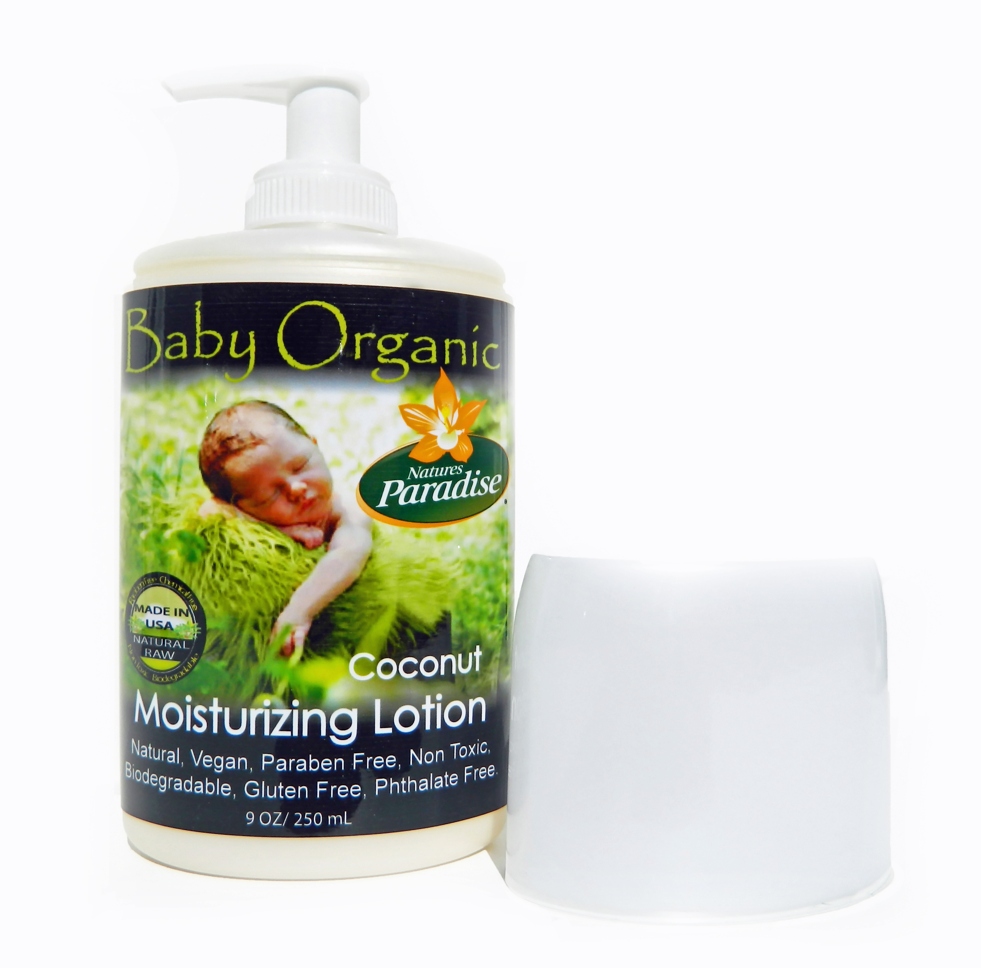 Baby Organic Moisturizing Baby Lotion 9oz Natures Paradise Organic