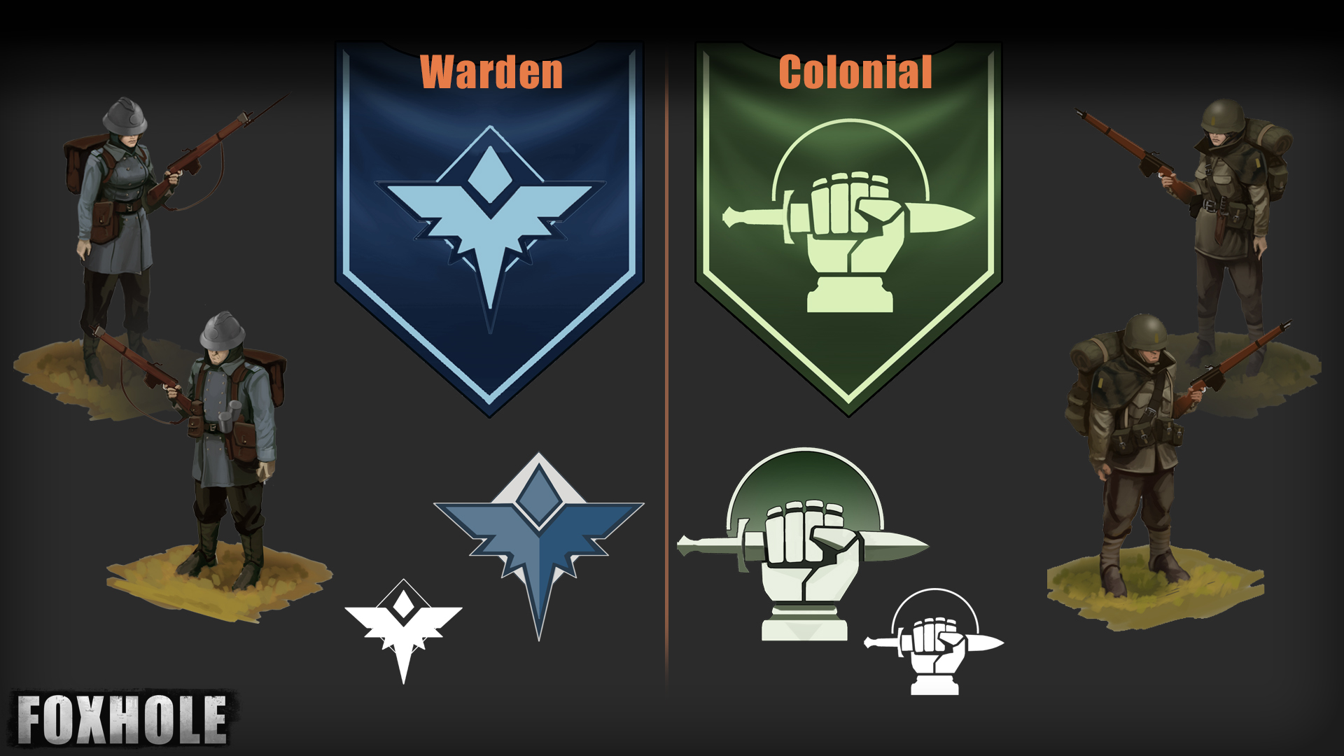 New Faction Insignia, Field Machine Gun, and More! news Foxhole Mod DB
