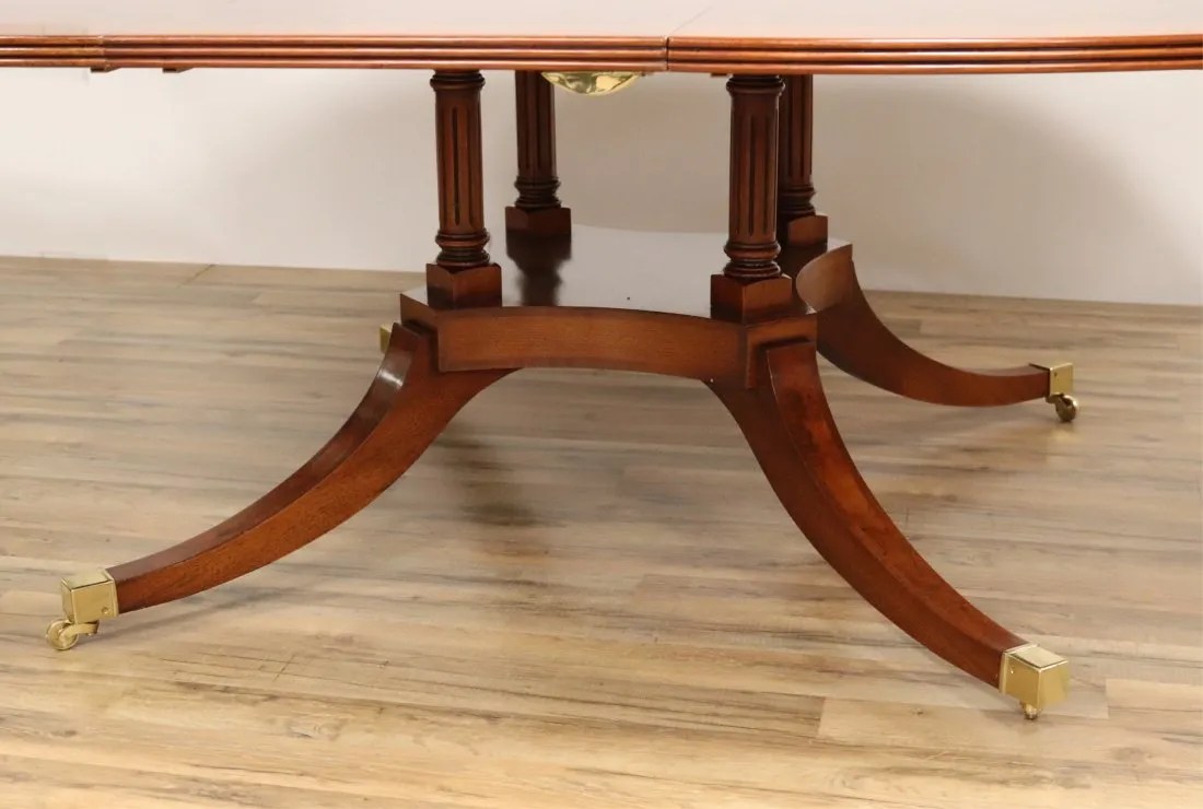 72" Round Mahogany Dining Table Koch Antiques