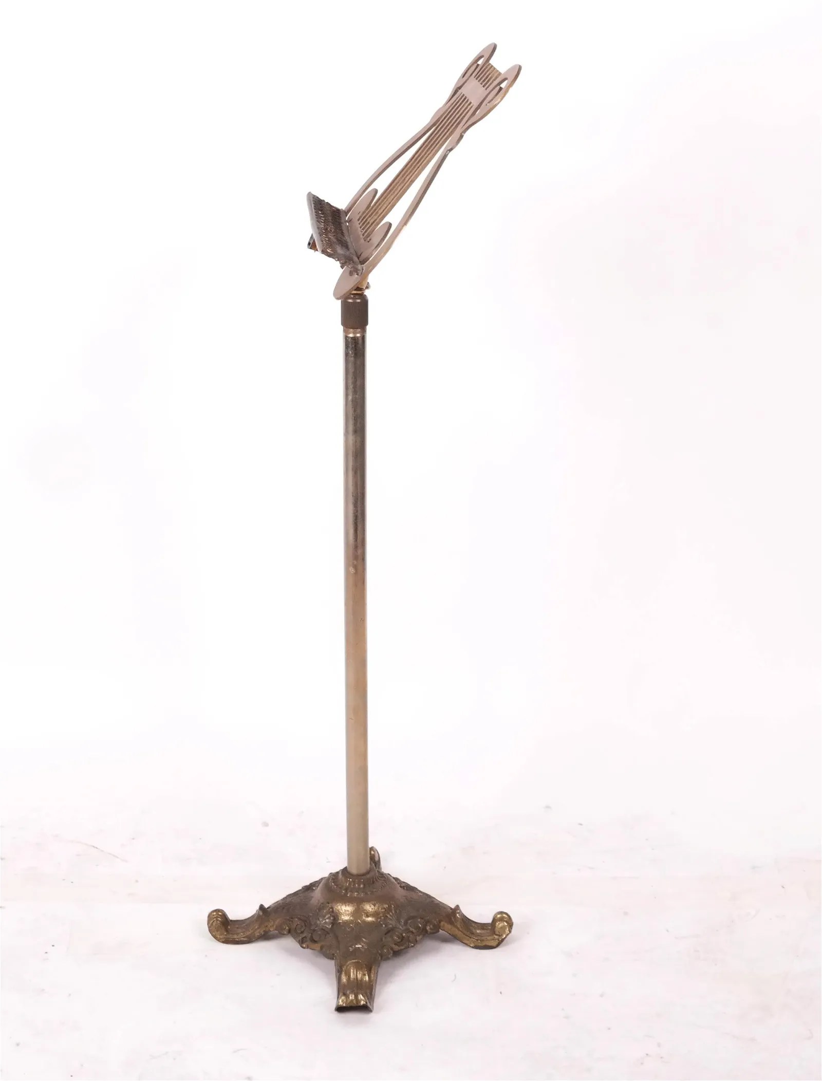 Antique Brass Music Stand Koch Antiques