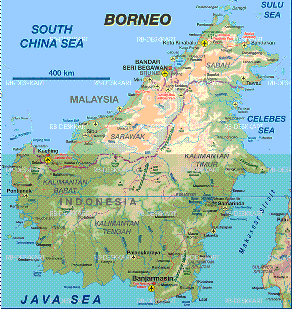 Borneo Location On Map Ovaid | Map Of Borneo