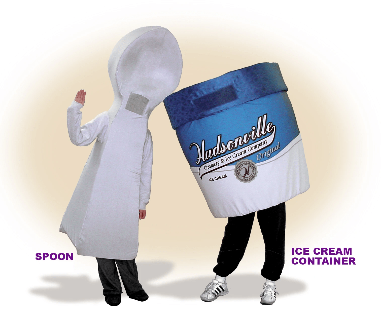 Lovable Forks & Spoons Mascot Costumes Predesigned or Customized