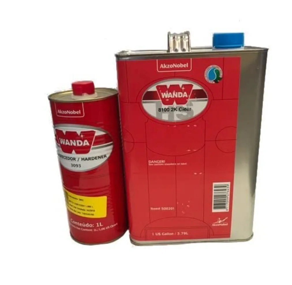 Wanda 8100 2K Polyurethane Clearcoat 500201, 1Gallon with Hardener
