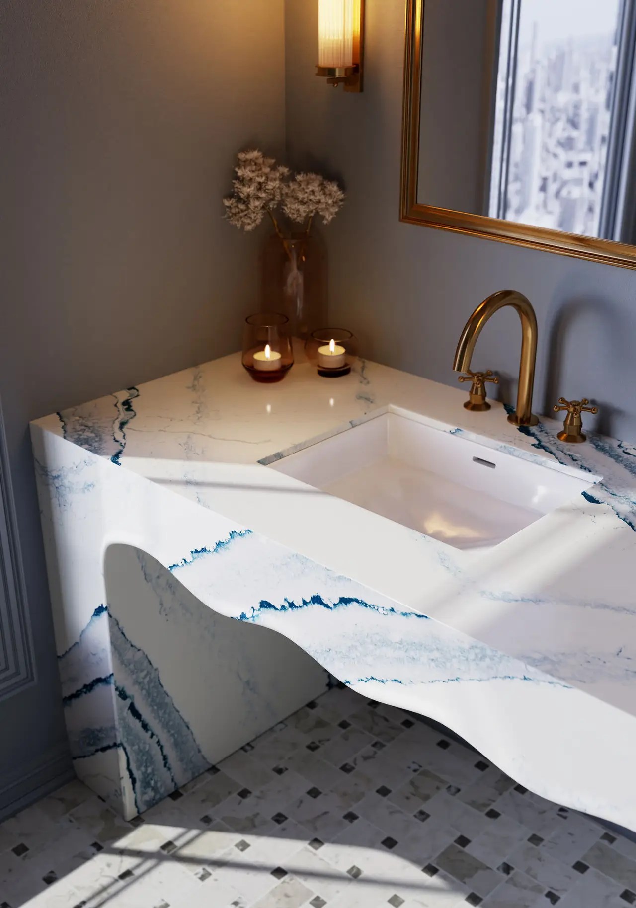 Cambria® Inverness Bristol Bay™ Quartz Kitchen & Bathroom Countertops