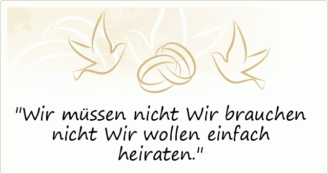 Sprüche zur Hochzeit einer von 36 Sprüchen