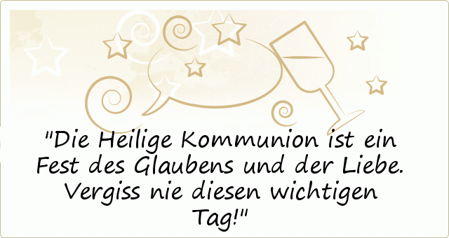 Kommunion Sprüche einer von 16 Sprüchen