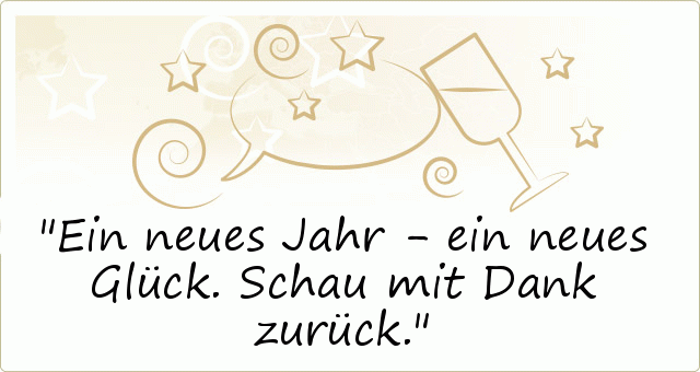 Neujahr Sprüche einer von 16 Sprüchen