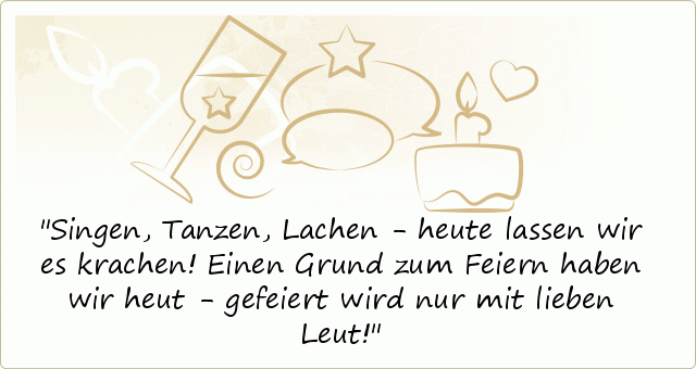 Sprüche für jeden Anlass einer von 20 Sprüchen