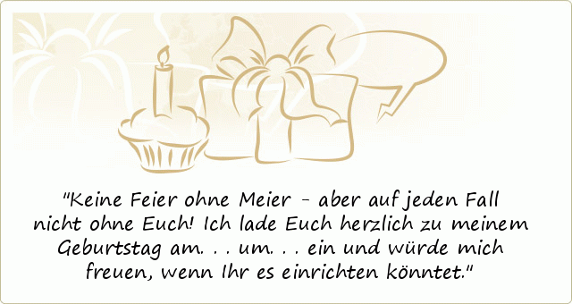 Zum Geburtstag Lade Ich Ein, Einladung... persönliche