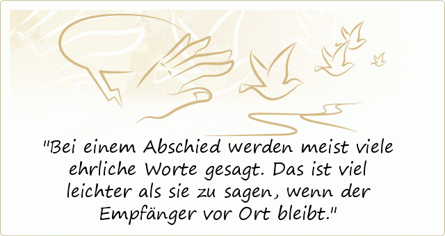 Abschiedssprüche einer von 56 Sprüchen
