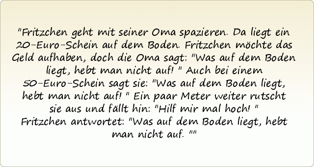 FritzchenWitze einer von 44 Witzen