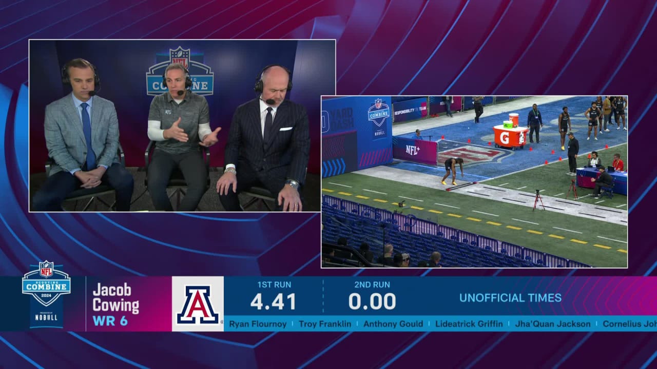Top 5 fastest wide receiver 40yard dashes 2024 NFL Scouting Combine