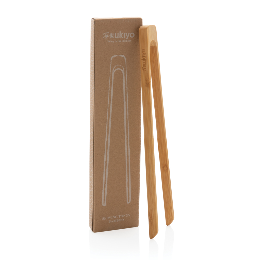 Ukiyo bamboo serving tongs