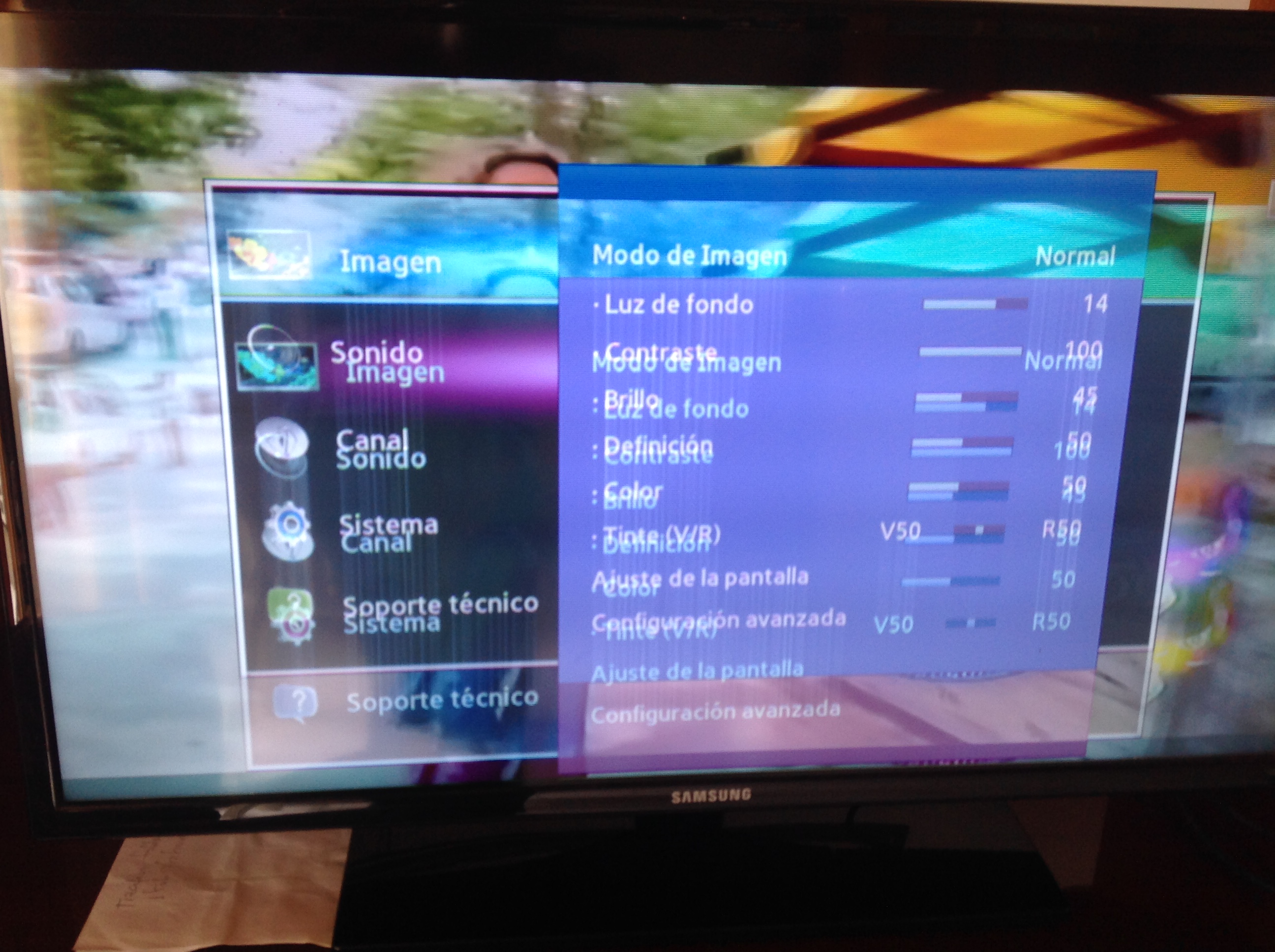 Imagen doble en TV Samsung UN32EH4000M YoReparo