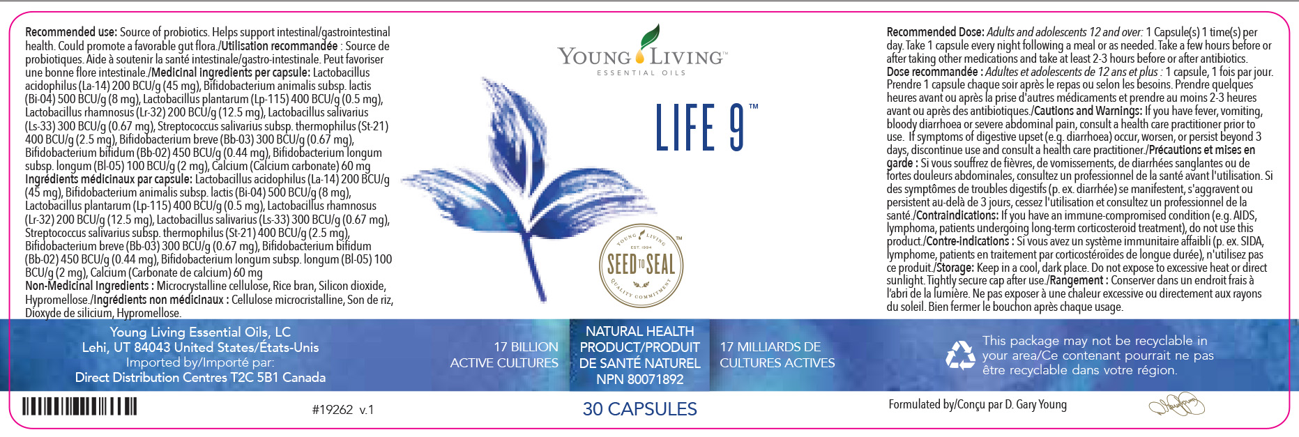 Life 9 30ct Young Living Essential Oils