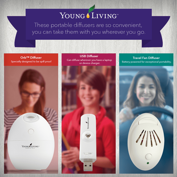 Check out these portable diffusers from Young Living EScentual Living