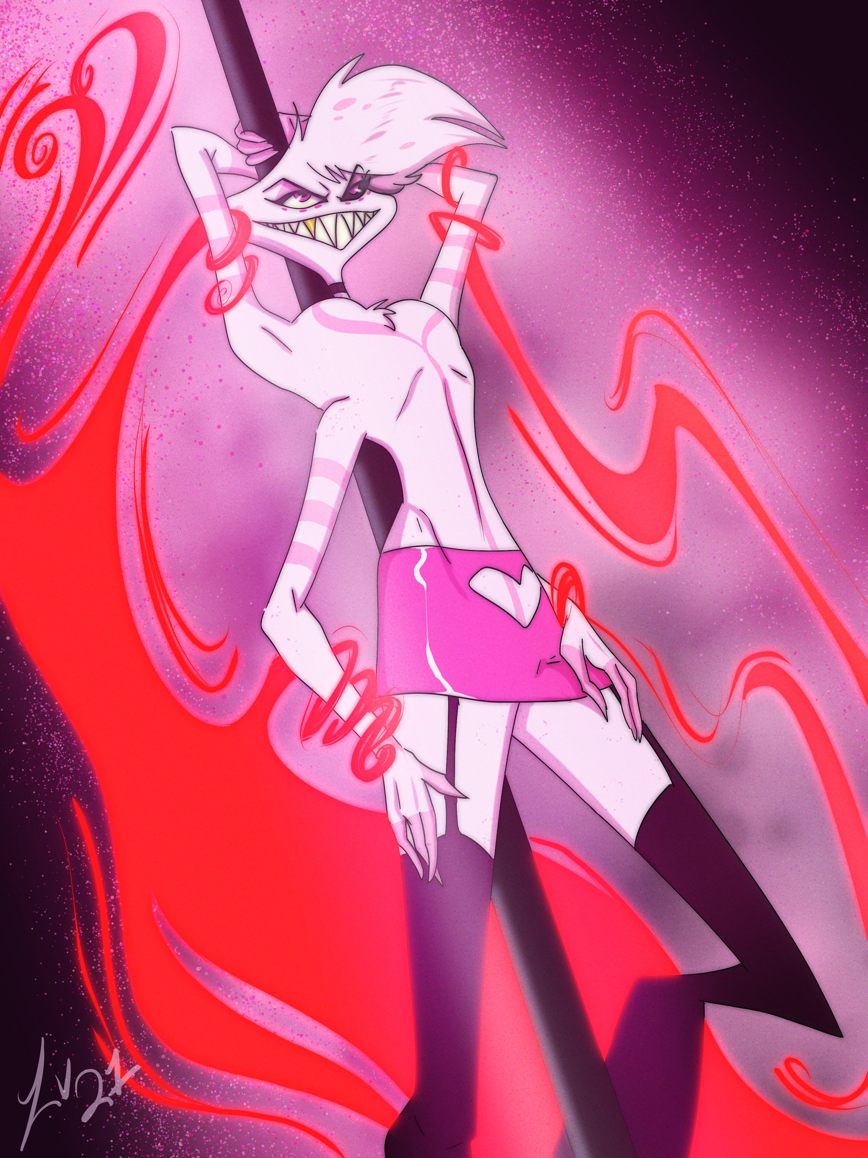 Angel Dust Hazbin Hotel Mobile Wallpaper by LvDraws 3424588 Zerochan Anime Image Board