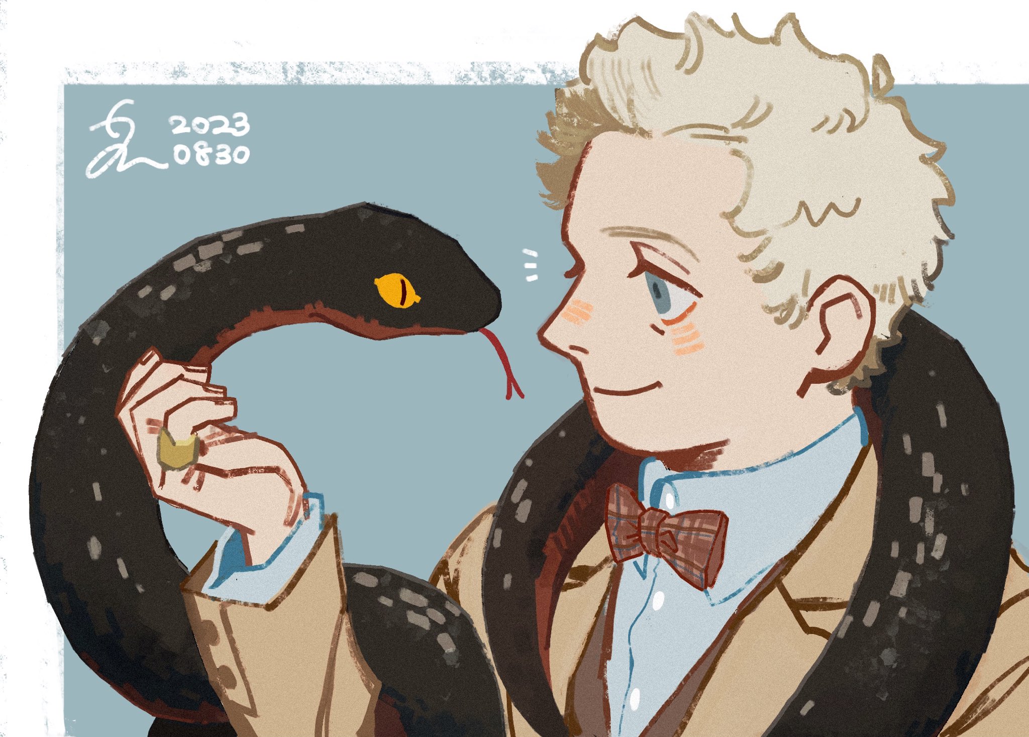 Aziraphale Good Omens page 2 of 2 Zerochan Anime Image Board
