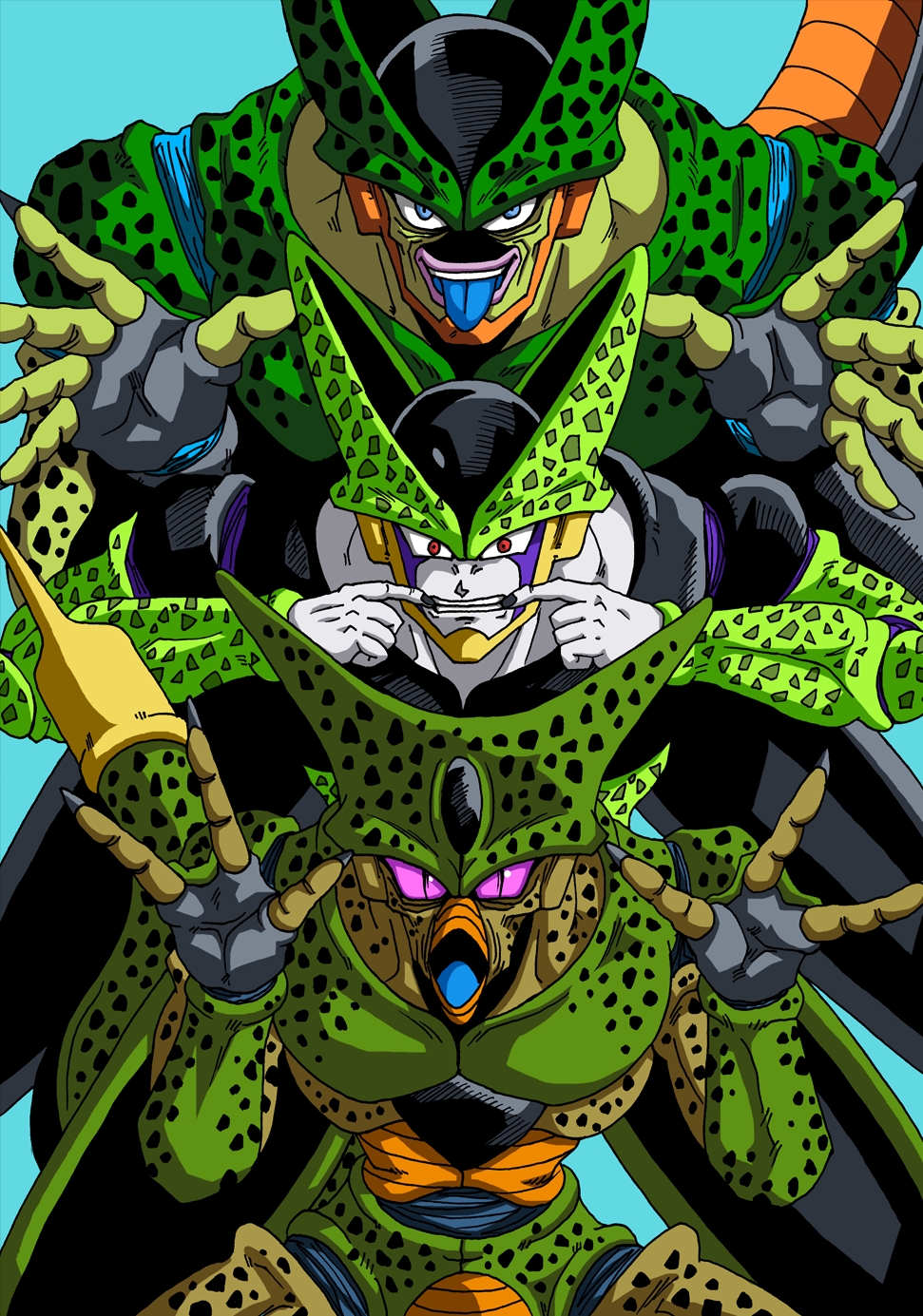 Cell Dragon Ball Z Forms