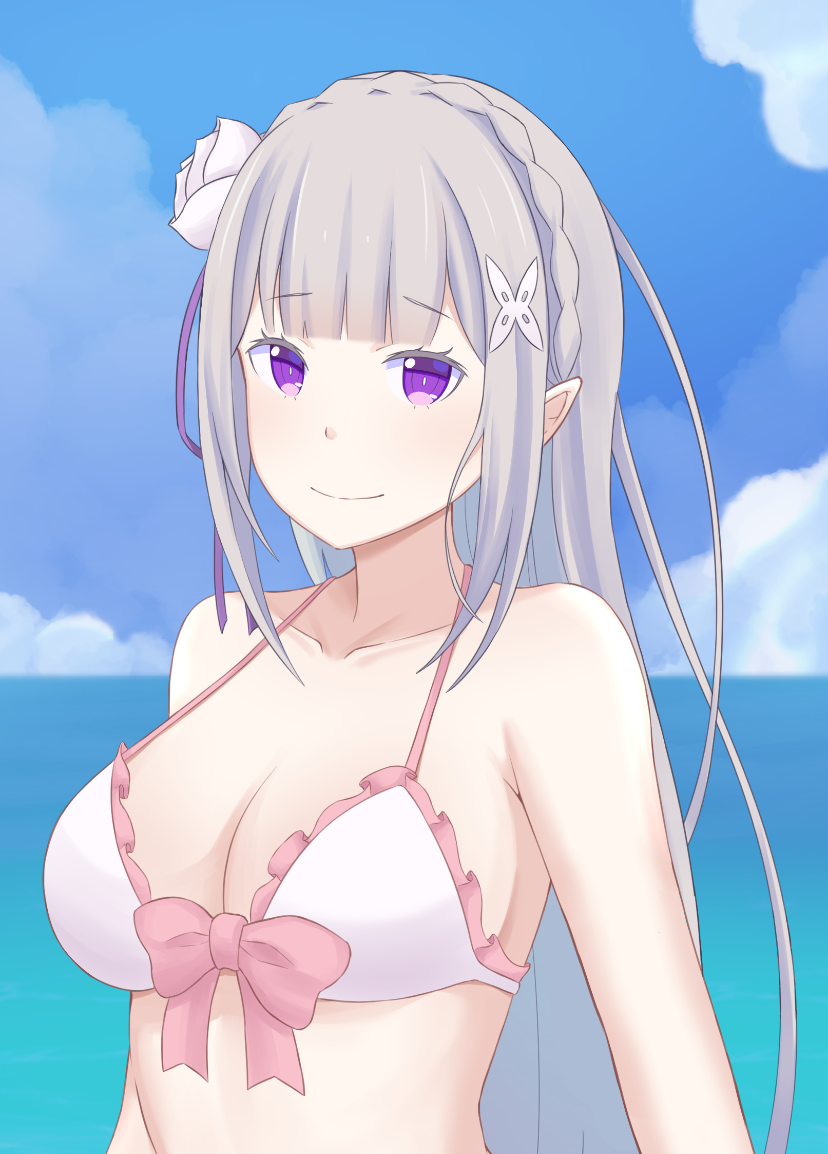 Emilia ReZero Kara Hajimeru Isekai Seikatsu Image by Tenshisan