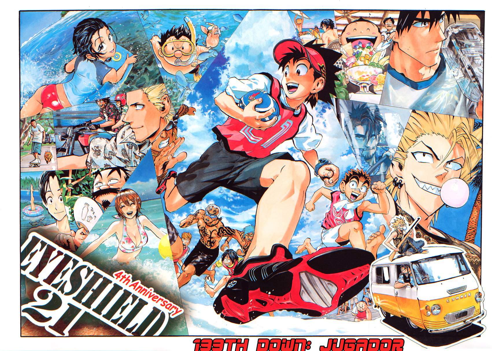 Eyeshield 21. Absolutely amazing!!!! And LOOK AT THE F*CKING ART