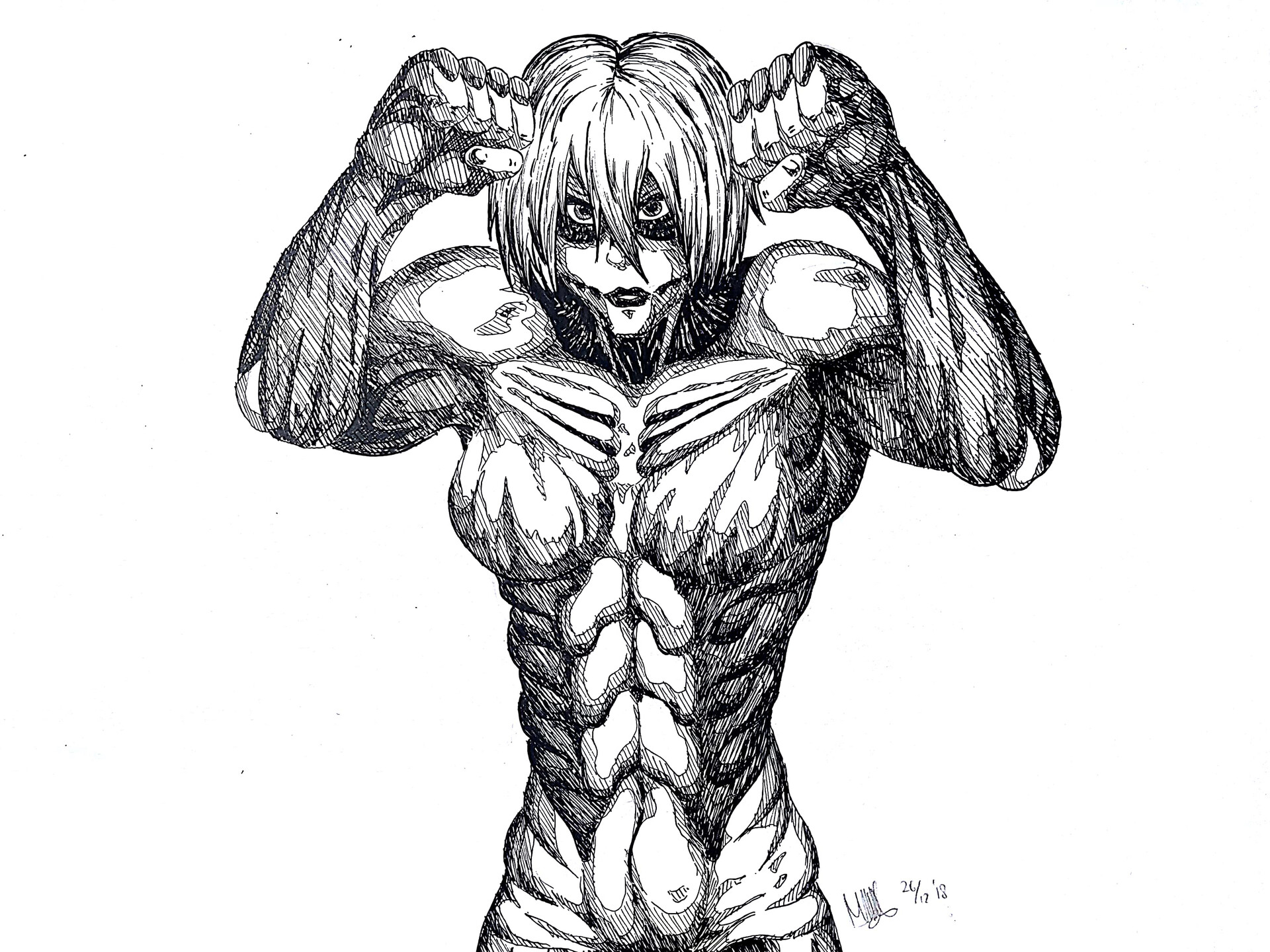 Female Titan Attack on Titan Image by Michael Har 3318038