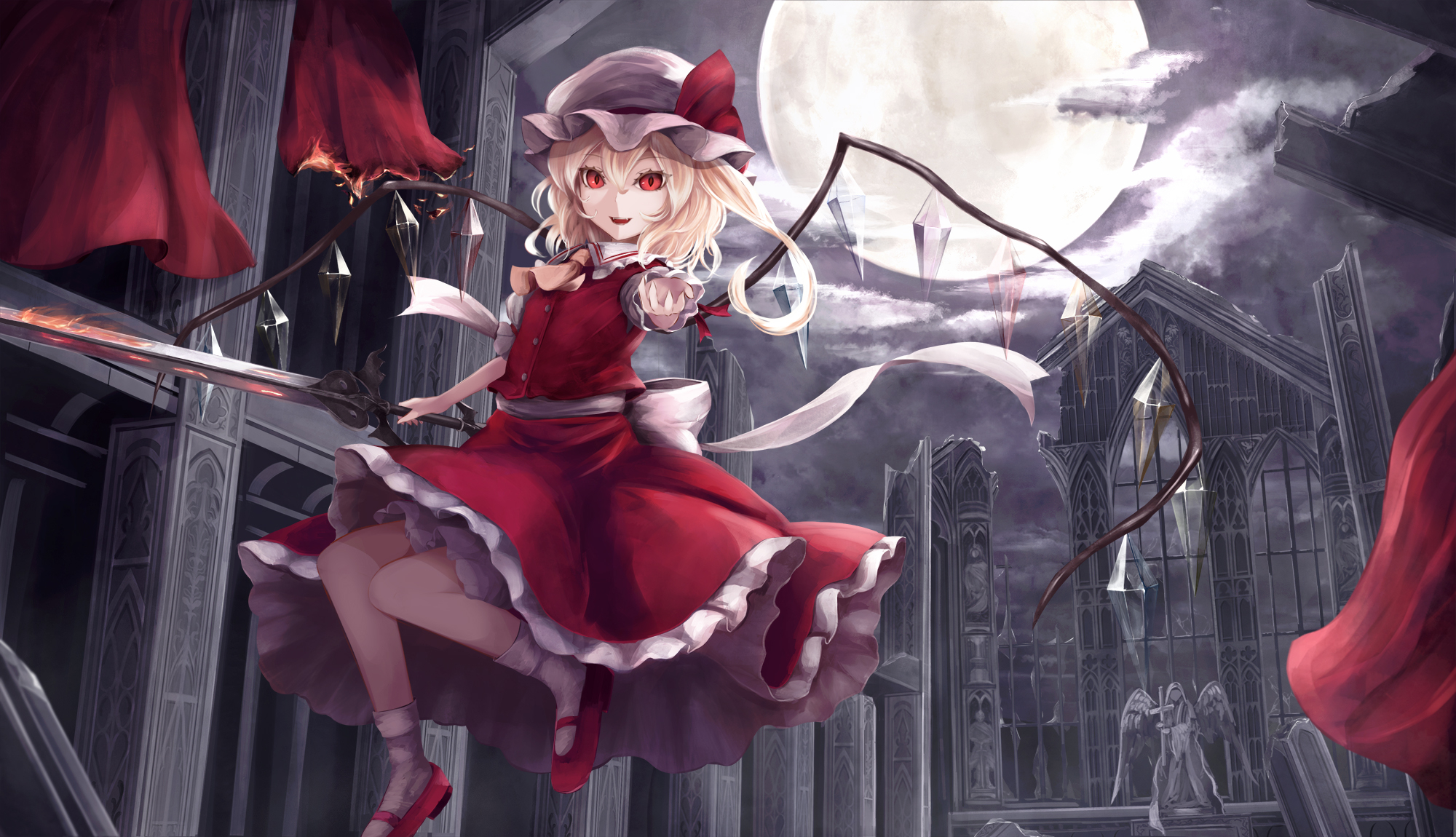 Flandre Scarlet Touhou Image by moosu 2358489 Zerochan Anime